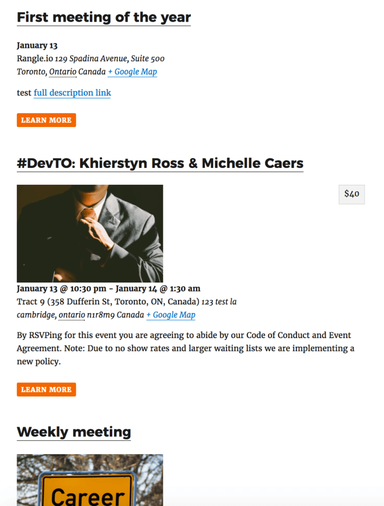 The Events Calendar Shortcode List Your Events Anywhere