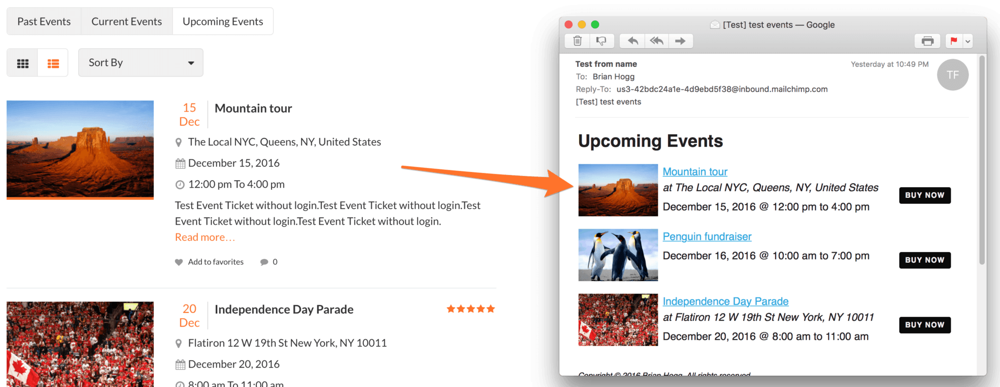 How to include Event Espresso events in your newsletters