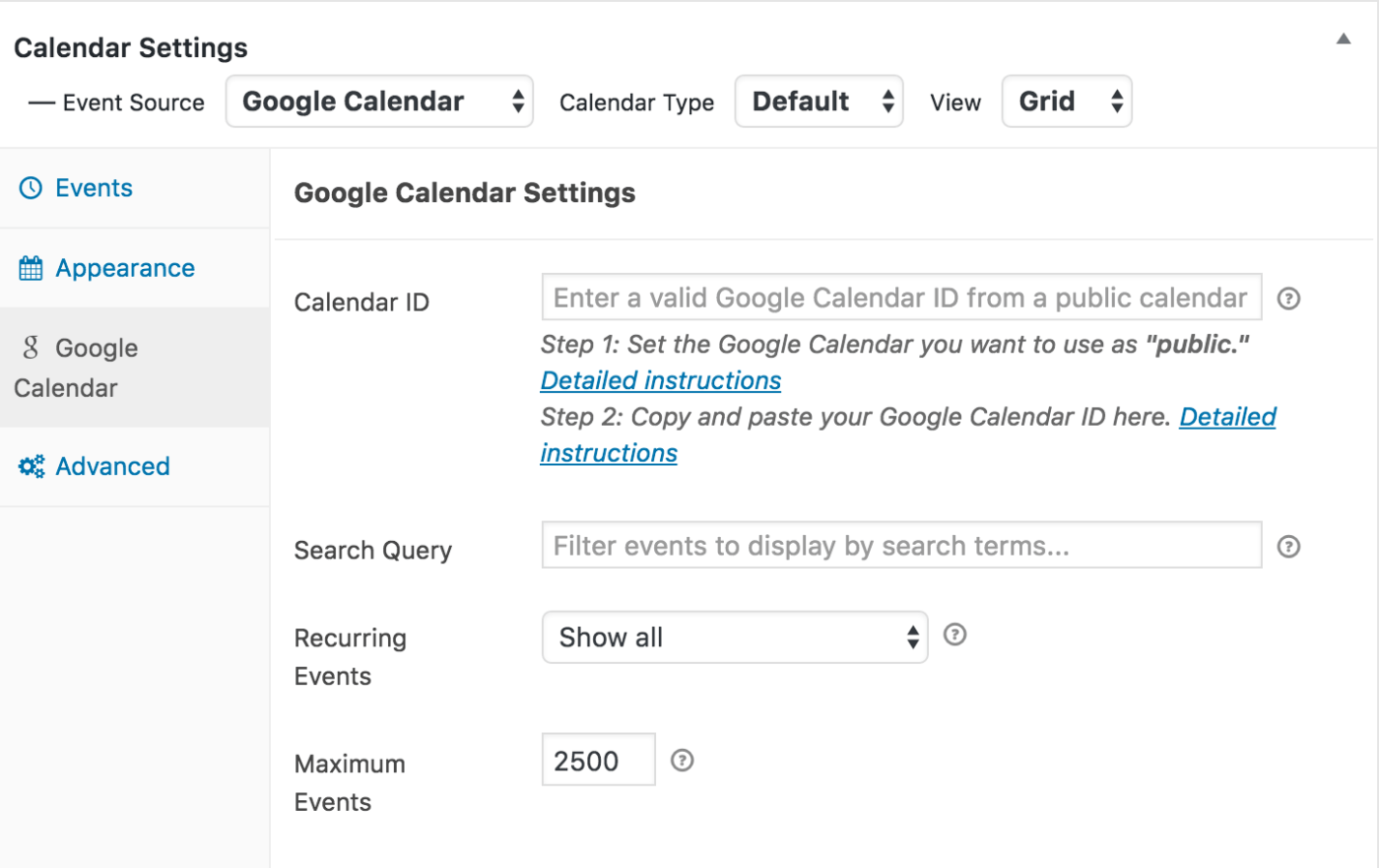 How to add your Google Calendar events in a Mailchimp campaign