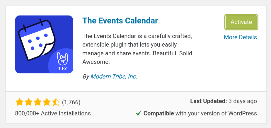 How To Setup An Upcoming Events Widget In WordPress Event Calendar 